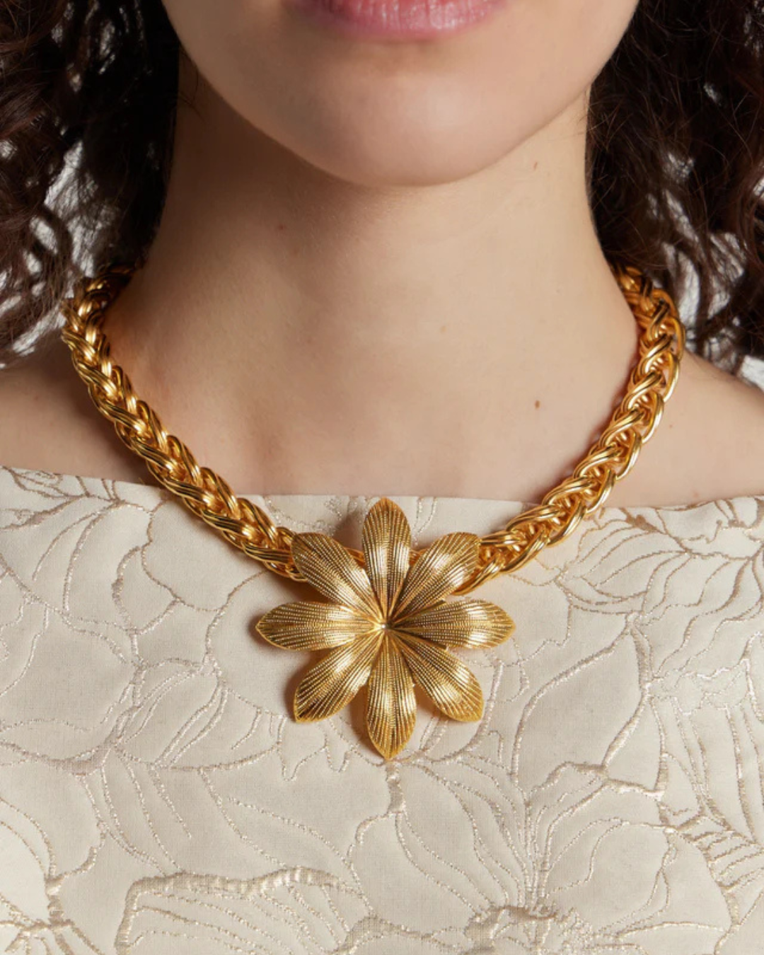 Collier à chaîne « Lilium Gold » | DESTREE