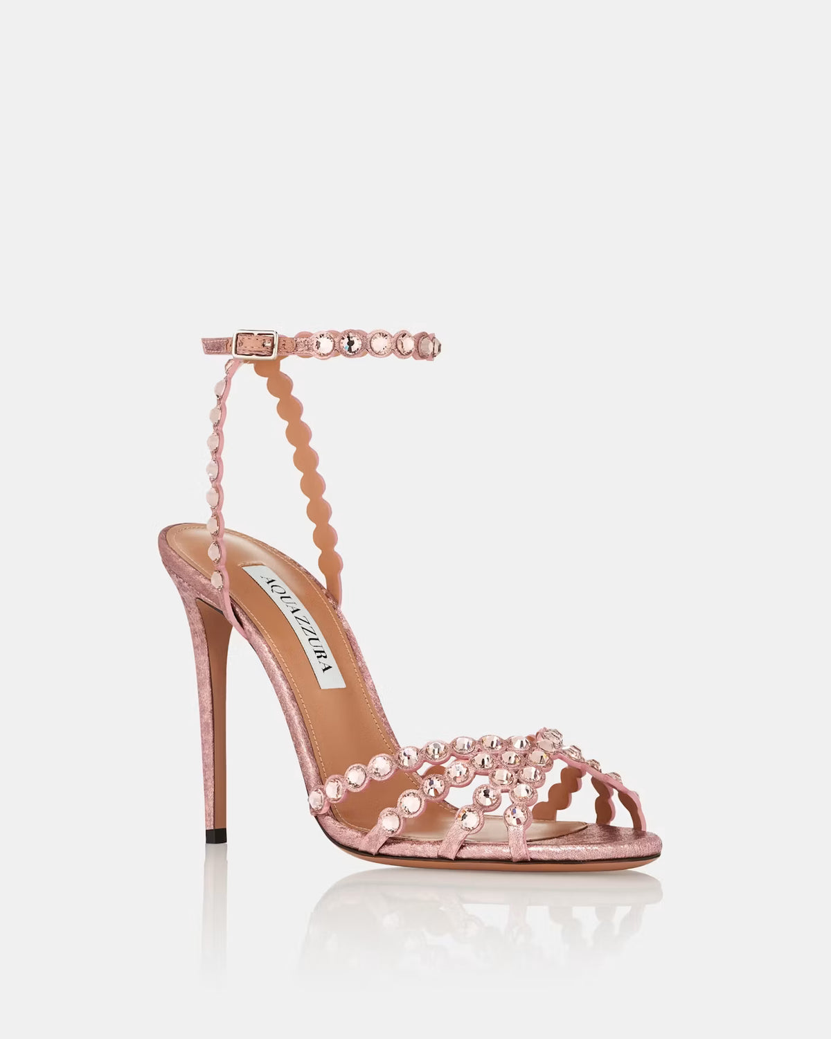 Sandale Tequila 105 Aquazzura, rose poudré