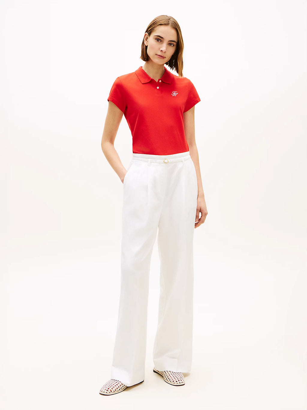 Polo 1985 slim à logo brodé