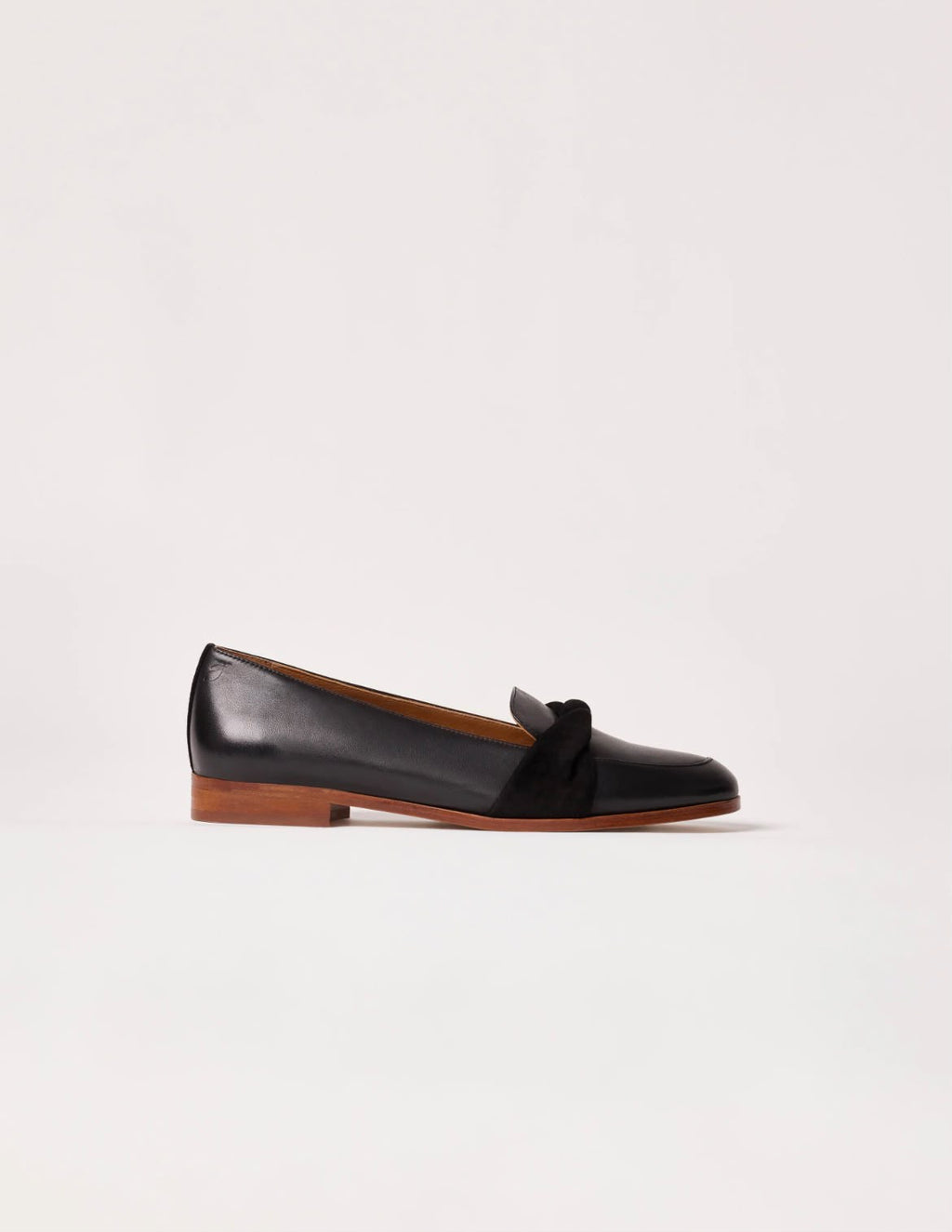 Lilly — mocassins noirs à torsade, Pied de Biche