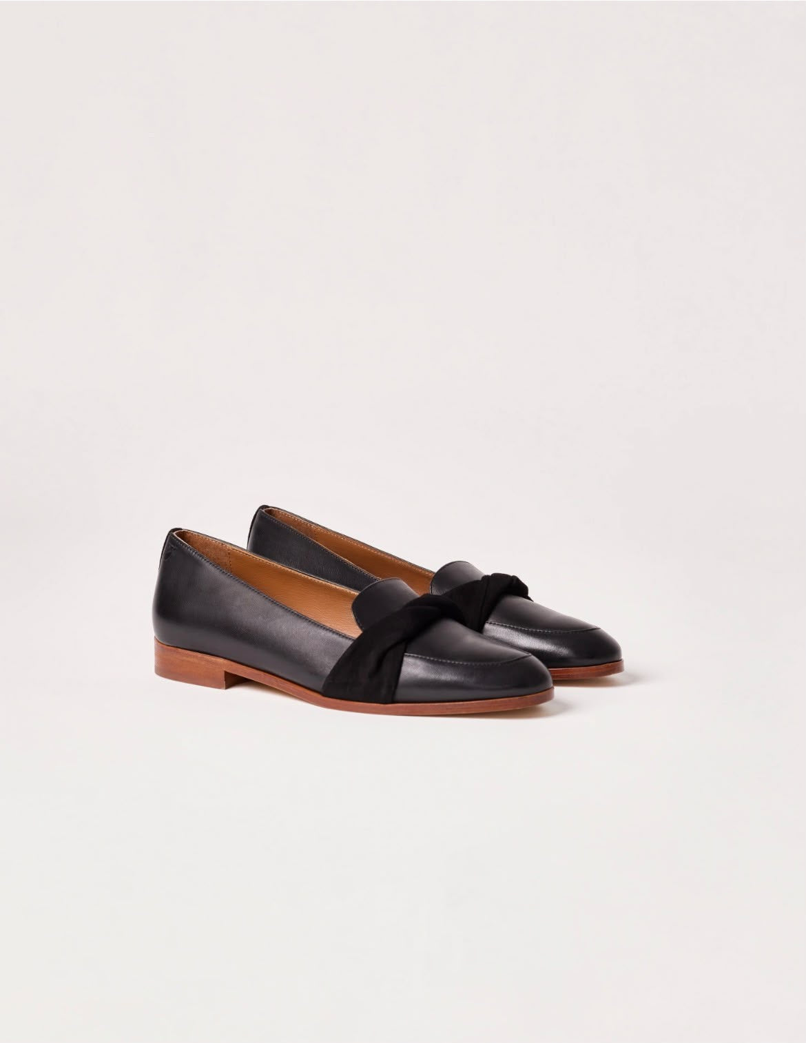 Lilly — mocassins noirs à torsade, Pied de Biche