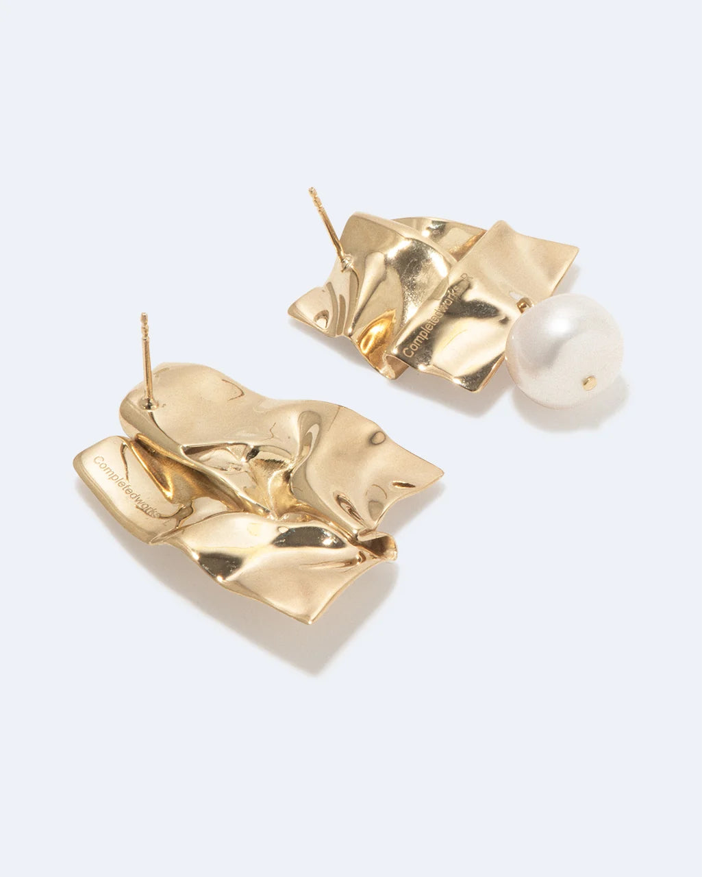 Boucles d'oreilles Cohesion, Completedworks, vermeil d'or