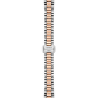 Tissot Desir 28mm — boîtier bombé, deux tons acier et or rose, cadran nacre