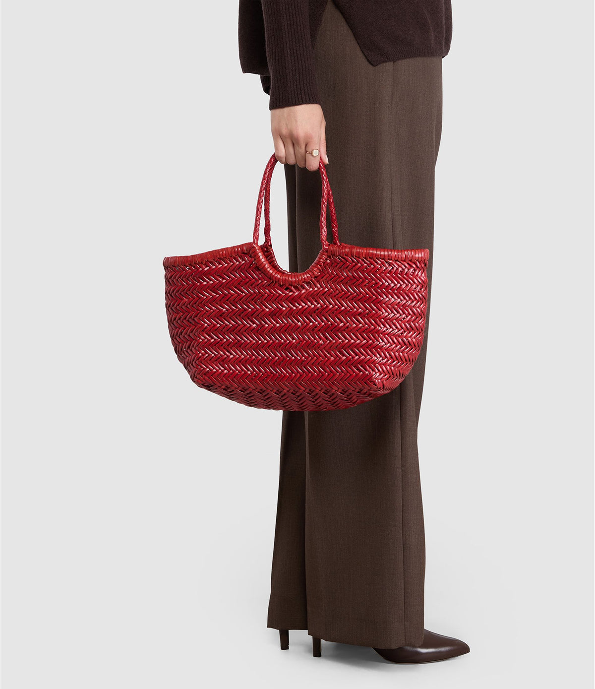 Sac Nantucket small, rouge coquelicot, Lulli sur la Toile