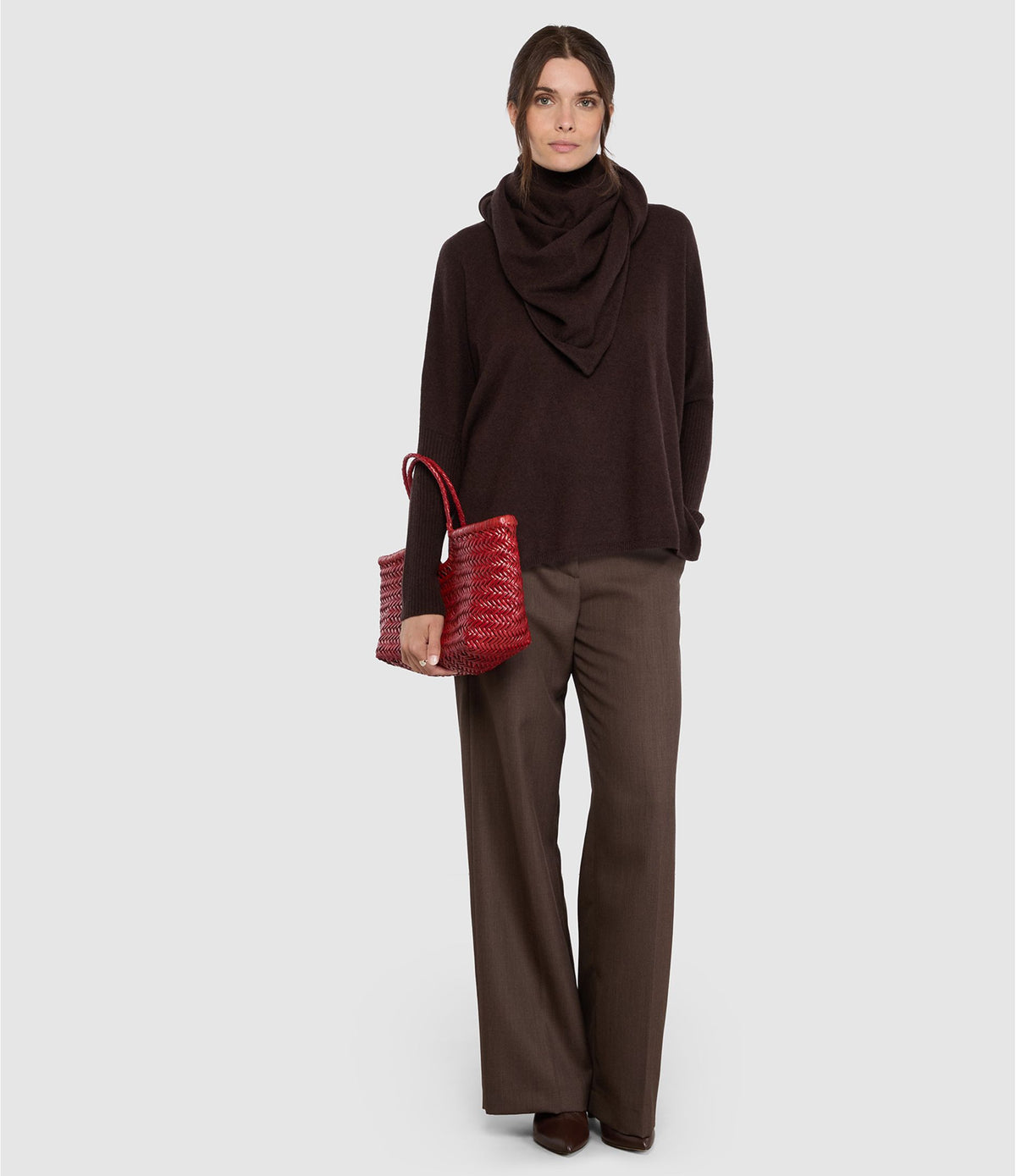Sac Nantucket small, rouge coquelicot, Lulli sur la Toile