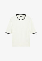 T-shirt basique blanc, Massimo Dutti