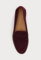 Mocassins en Daim — Lauren Ralph Lauren, Grenat Profond