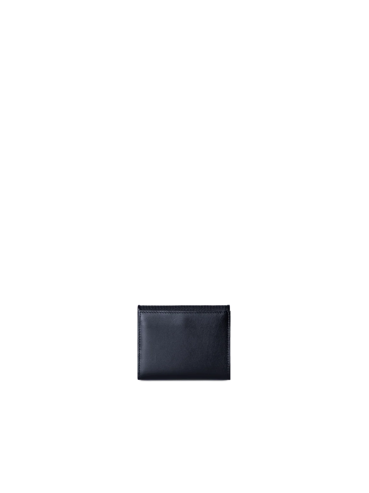 Compact Wallet en poil de cheval et cuir, noir — Akris