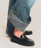 Mocassins Frank noirs, Sebago x Jeanne Vouland