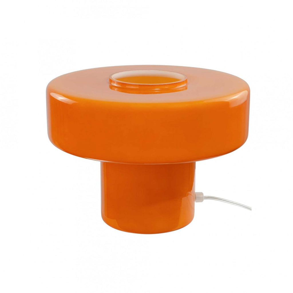 Lampe champignon Foza — verre orange, C-Création