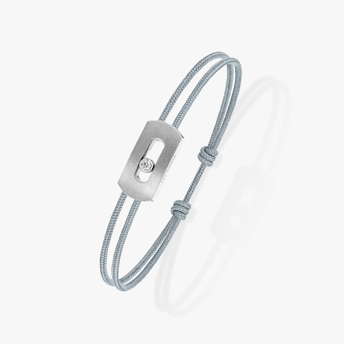 Messika, bracelet cordon gris Move Titanium