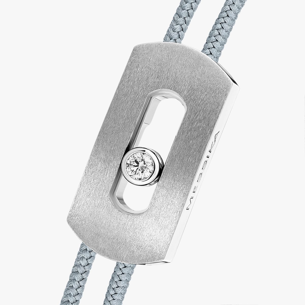 Messika, bracelet cordon gris Move Titanium
