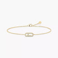 Bracelet Move Uno pavé, mini modèle — or jaune, Messika