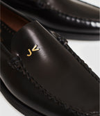 Mocassins Frank noirs, Sebago x Jeanne Vouland