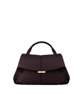 Polène, sac Mokki Mini en cuir grainé prune