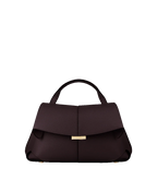 Polène, sac Mokki Mini en cuir grainé prune