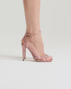 Sandale Tequila 105 Aquazzura, rose poudré