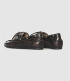 Mocassins Nahua en cuir doré, Lulli sur la Toile